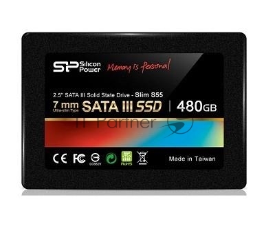 Твердотельный накопитель Silicon Power SATA-III 480GB SP480GBSS3S55S25 Slim S55 2.5" [SP480GBSS3S55S25]