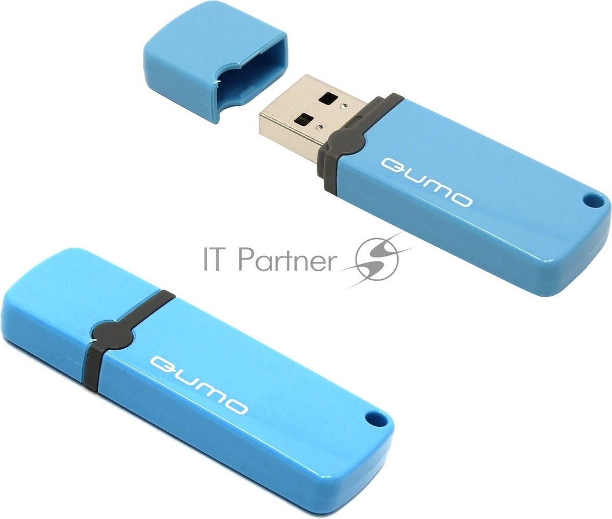 Qumo Optiva <QM8GUD-OP2-Blue> USB2.0  Flash  Drive  8Gb (RTL)