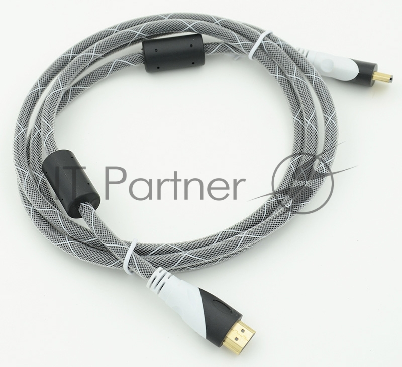 Кабель HDMI Ver.1.4 черный jack HDMI(19pin)/HDMI(19pin) 1.8м феррит.кольца позолоченные контакты