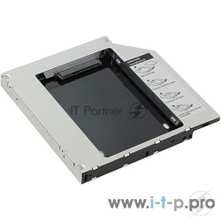 Мобил рек AgeStar SSMR2S, для замены привода в ноутбуке на 2,5", SATA, черный