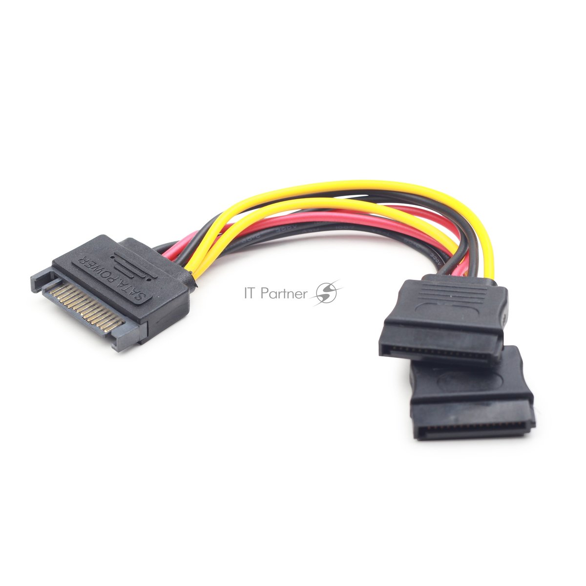 Кабель питания SATA Cablexpert CC-SATAM2F-01, 15pin (M)/2x15pin(F), на 2 SATA устр, 15см {400} (086394)