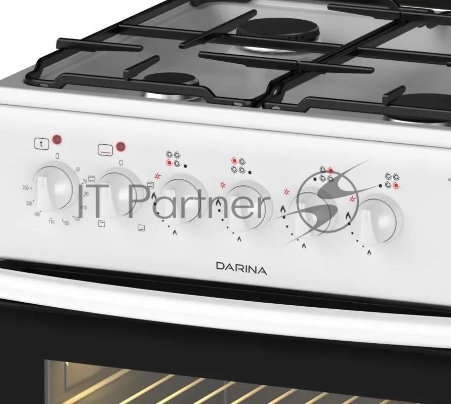 Плита Darina 1B KM 441 306 W, комбинированная, 50л, 4 конфорки