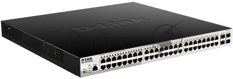 Коммутатор D-Link DGS-1210-52P/ME/B1A, 48×1 Гбит/с + 4×1 Гбит/с SFP, управляемый