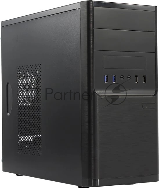 Компьютерный корпус InWin POWERMAN ES701BK USB 3.0 (Mini Tower, mATX, 450W PM-450ATX, USB 3.0x2, USBx2 + Audio, черный)