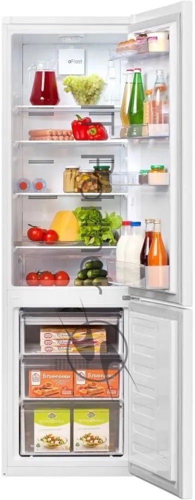 Холодильник Beko RCNK310KC0W белый двухкамерный 200/76л морозилка снизу, No Frost