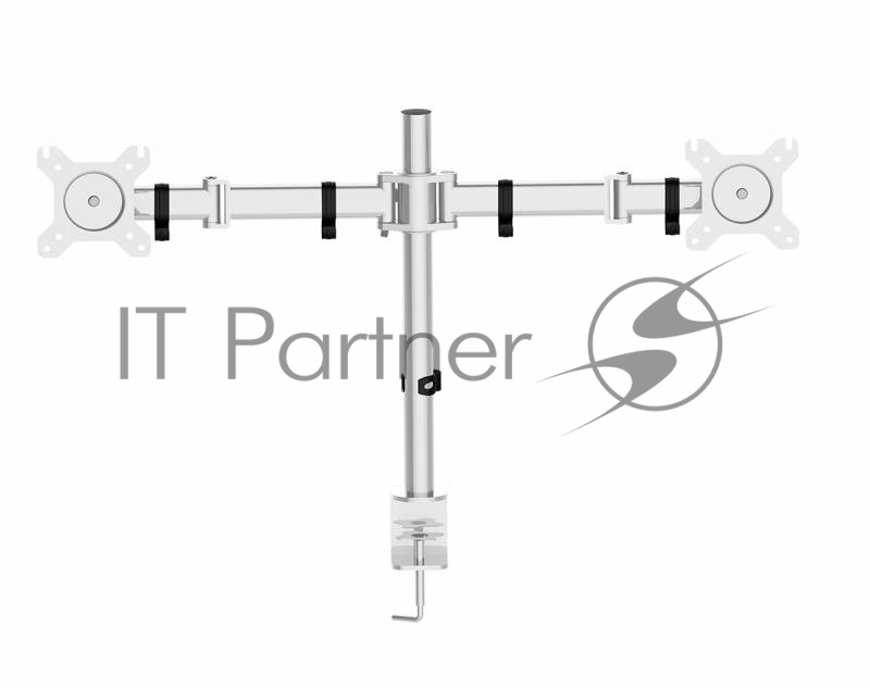 Кронштейн для мониторов Cactus CS-VM-D29-AL серебристый 13"-27" макс.8кг настольный поворот и наклон