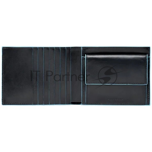 Кошелек мужской Piquadro Blue Square PU1239B2R/N черный натур.кожа