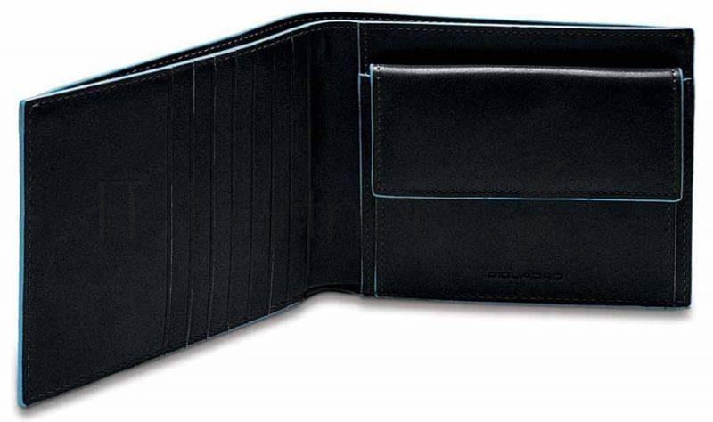 Кошелек мужской Piquadro Blue Square PU1239B2R/N черный натур.кожа