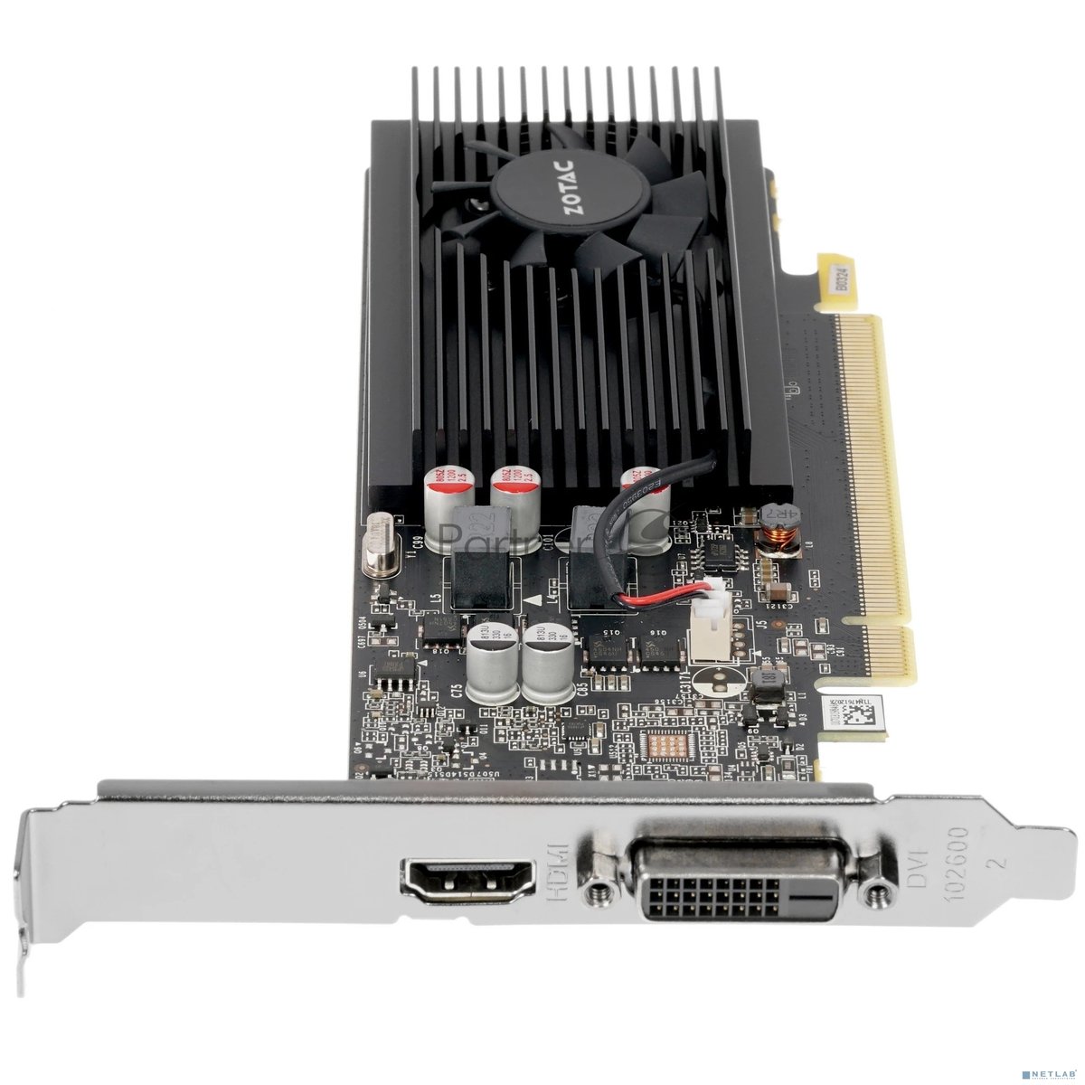 Видеокарта ZOTAC GeForce GT 1030 LP, 2 GB GDDR5, 64 bit, DVI-D, HDMI, GPU 1227 MHz
