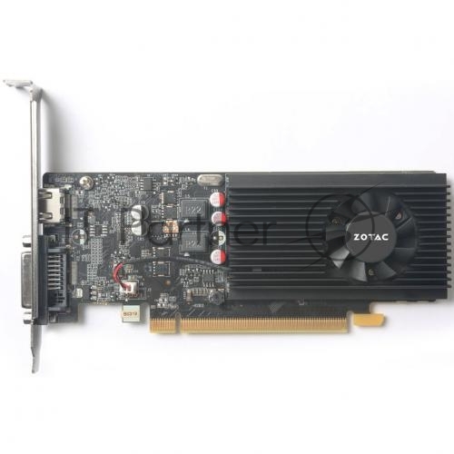Видеокарта ZOTAC GeForce GT 1030 LP, 2 GB GDDR5, 64 bit, DVI-D, HDMI, GPU 1227 MHz