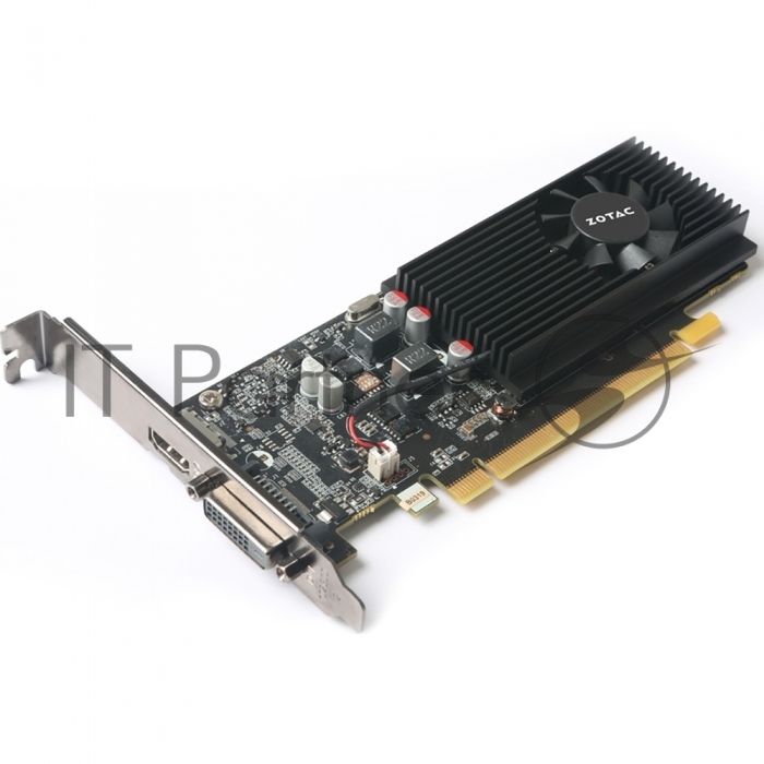 Видеокарта ZOTAC GeForce GT 1030 LP, 2 GB GDDR5, 64 bit, DVI-D, HDMI, GPU 1227 MHz
