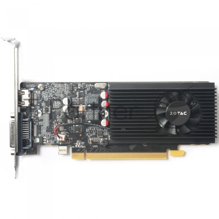 Видеокарта ZOTAC GeForce GT 1030 LP, 2 GB GDDR5, 64 bit, DVI-D, HDMI, GPU 1227 MHz