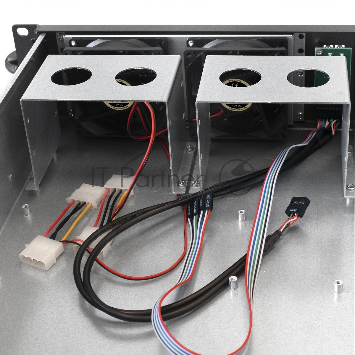 Exegate EX264958RUS Серверный корпус Exegate Pro 2U390-04 <RM 19",  высота 2U, глубина 390, БП 500ADS, USB>