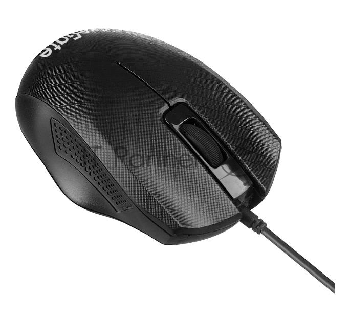Exegate EX264100RUS Мышь Exegate SH-9027  <black, optical,  3btn/scroll, 1000dpi, USB, шнур 1,5м.>, Color box