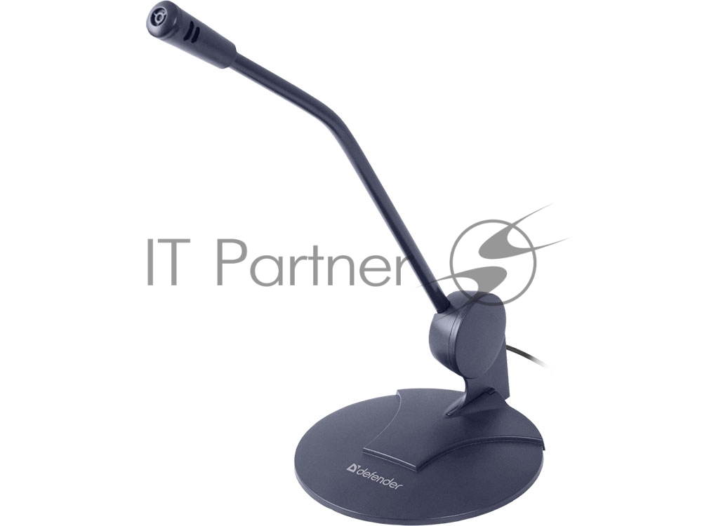 Микрофон Defender MIC-117 черный, кабель 1.8 м