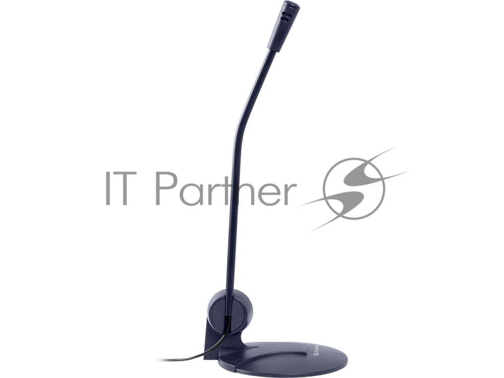 Микрофон Defender MIC-117 черный, кабель 1.8 м