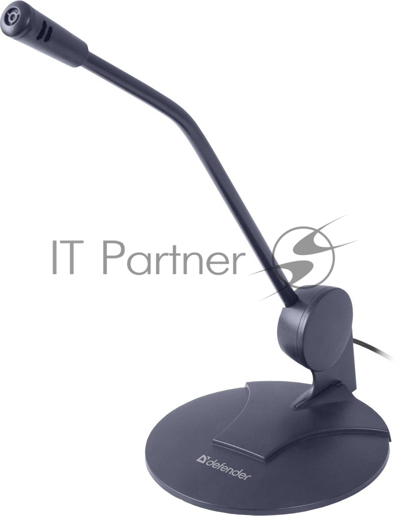 Микрофон Defender MIC-117 черный, кабель 1.8 м
