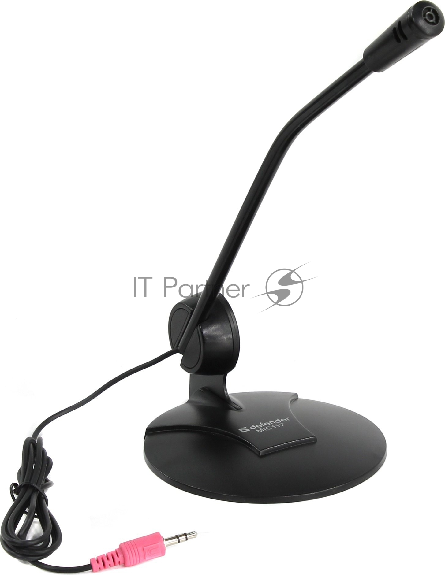 Микрофон Defender MIC-117 черный, кабель 1.8 м