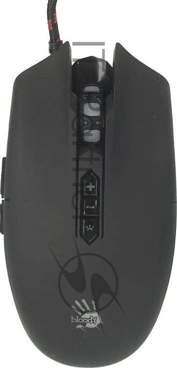 Мышь проводная A4Tech Bloody Q80 черный, 3200 dpi, USB, кнопки - 8