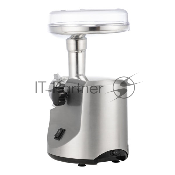 Мясорубка электрическая Centek CT-1606 серебристый, 3000 Вт, 3.0 кг/мин, реверс, металлический лоток, насадки - 5