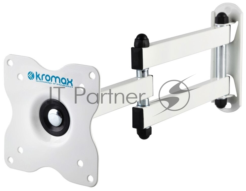 Кронштейн для телевизора Kromax DIX-15 белый 15"-28" макс.30кг настенный поворот и наклон