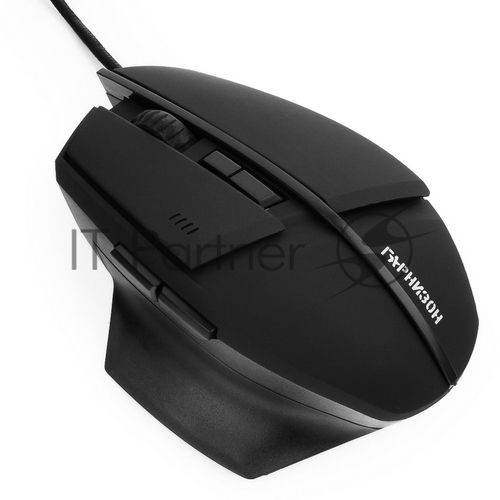 Гарнизон Мышь игровая GM-740G, "Альтаир", код "Survarium", USB, чип Х3, черн., софт тач, 2400 DPI, 6кн