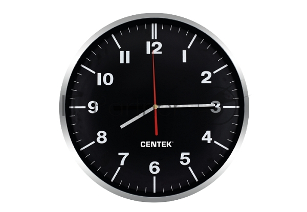 Часы настенные Centek СТ-7100 черный