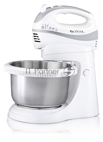 Миксер Centek CT-1107 белый/стальной