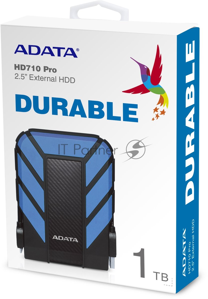 Внешний HDD 2.5" ADATA HD710P, 1TB, USB 3.2 Gen 1 Type-A, 5400 rpm, синий