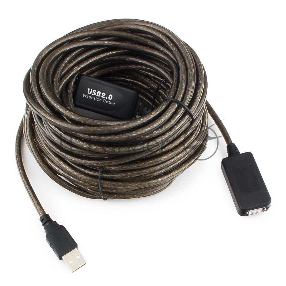 Cablexpert <UAE-01-15M> Кабель удлинительный активный USB  2.0 A-->A 15м