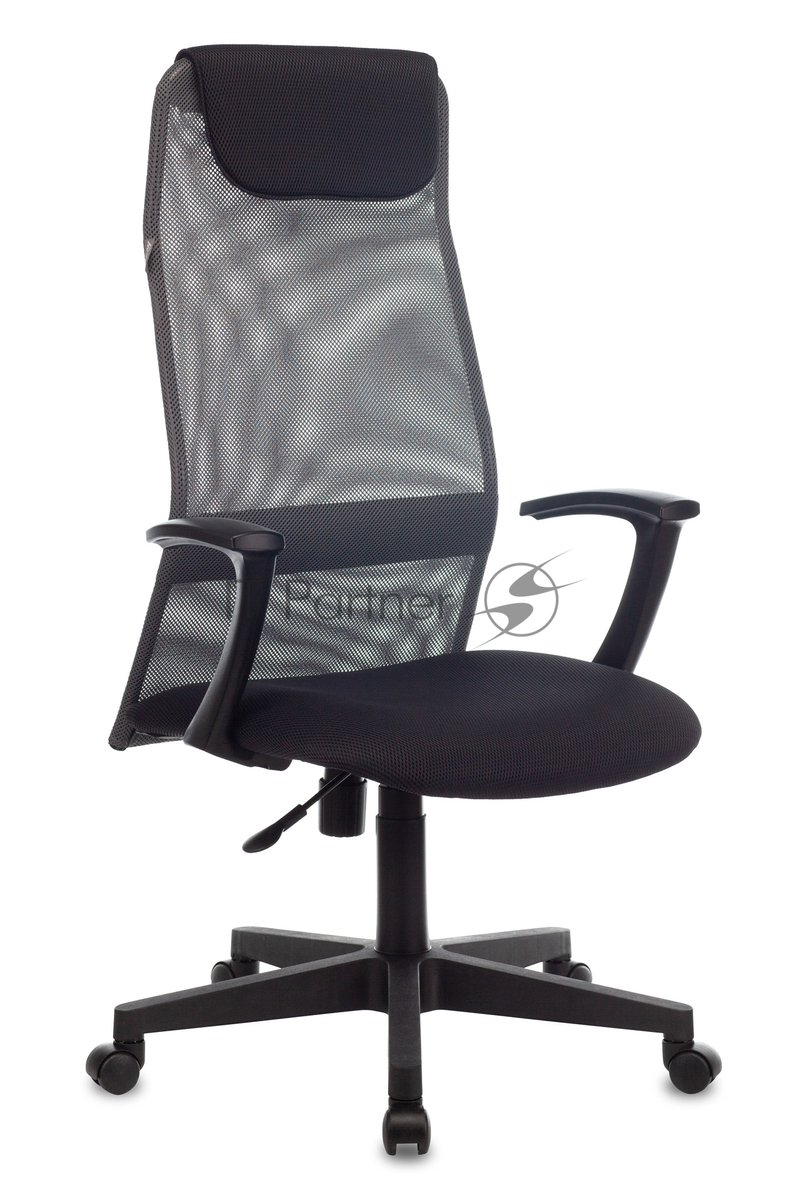 Кресло Бюрократ KB-8/DG/TW-12 TW-04 TW-12 серый, сетка