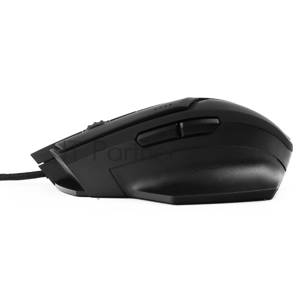 Мышь проводная Гарнизон GM-740G черный, 3200 dpi, USB, кнопки - 7