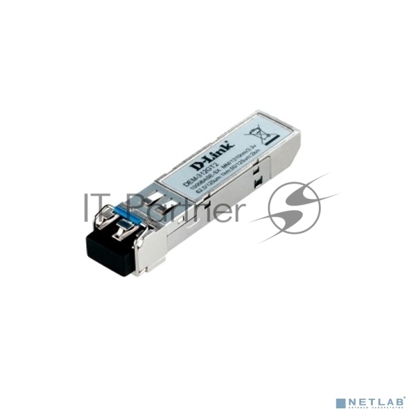 [Сетевое оборудование] D-Link DEM-312GT2/DD/F1A Модуль SFP с 1 портом 1000Base-SX+ для многомодового оптического кабеля, питание 3,3В (до 2 км)