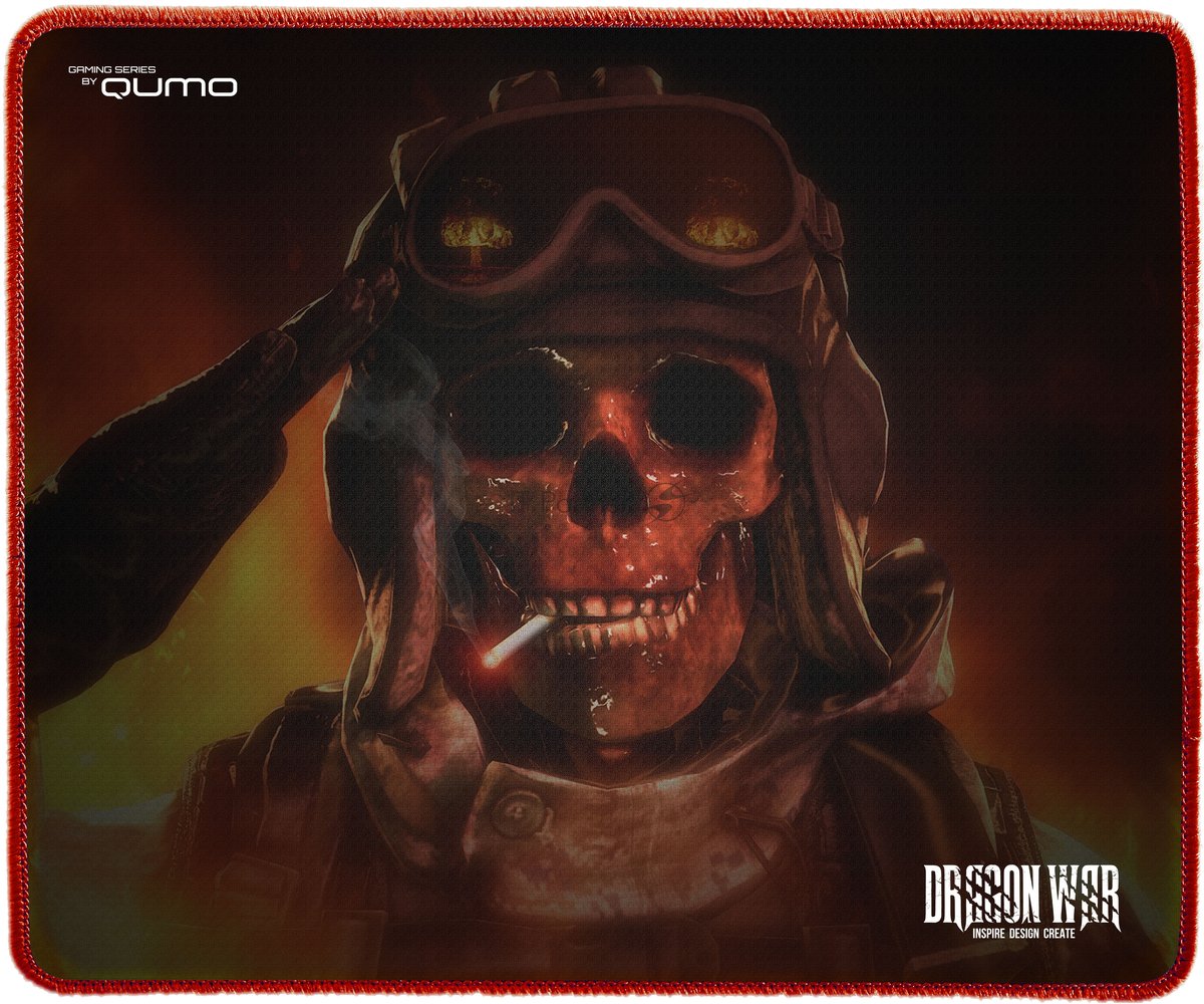 Коврик Qumo Deadly Salute для мыши,280x230x3 мм
