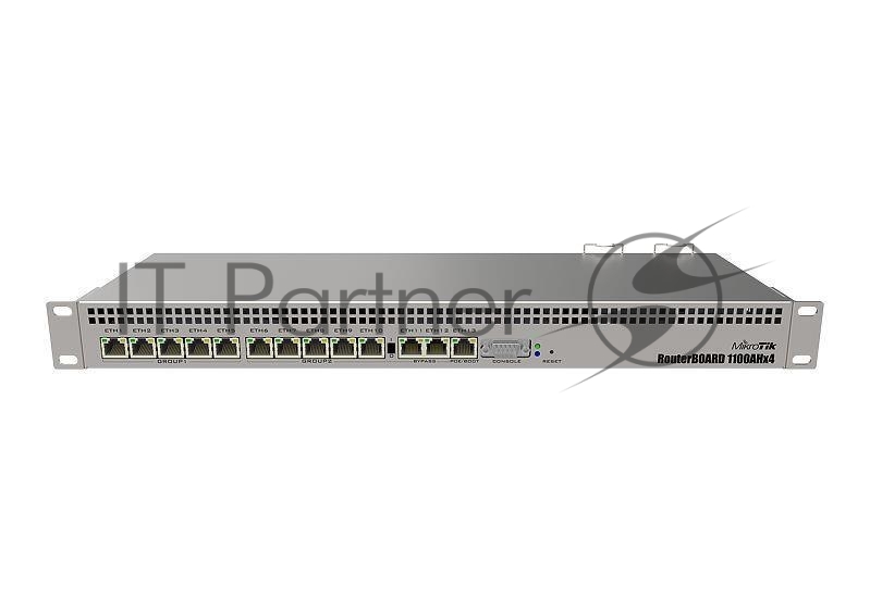 Маршрутизатор MikroTik RB1100AHx4 Dude Edition, 13×1 Гбит/с, управляемый