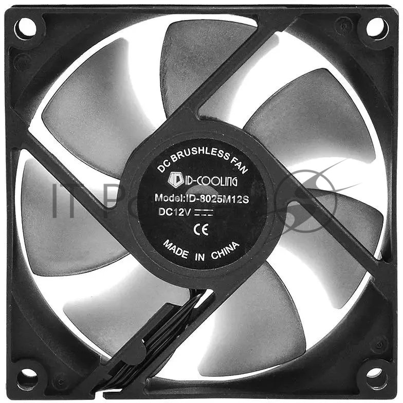 Вентилятор для корпуса ID-Cooling NO-8025-SD черный, 80 мм, 2000 об/мин, 21 дБ, 3 pin