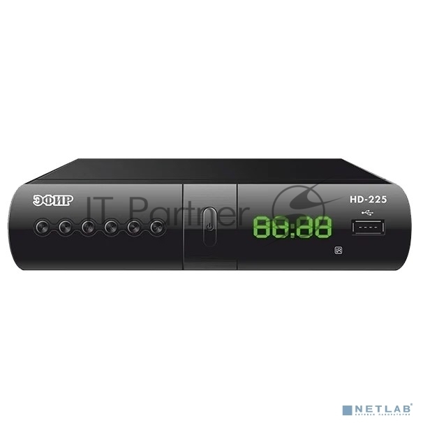 Ресивер эфирный цифровой DVB-T2/C HD HD-225 метал, дисплей DOLBY DIGITAL, Эфир