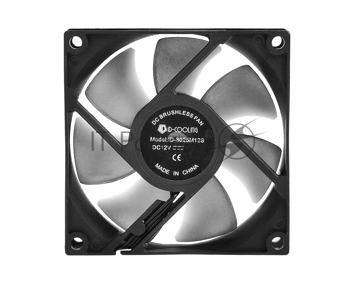 Вентилятор для корпуса ID-Cooling NO-8025-SD черный, 80 мм, 2000 об/мин, 21 дБ, 3 pin