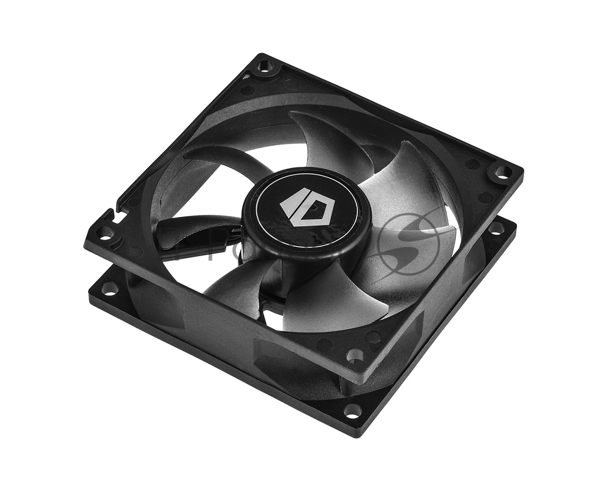Вентилятор для корпуса ID-Cooling NO-8025-SD черный, 80 мм, 2000 об/мин, 21 дБ, 3 pin