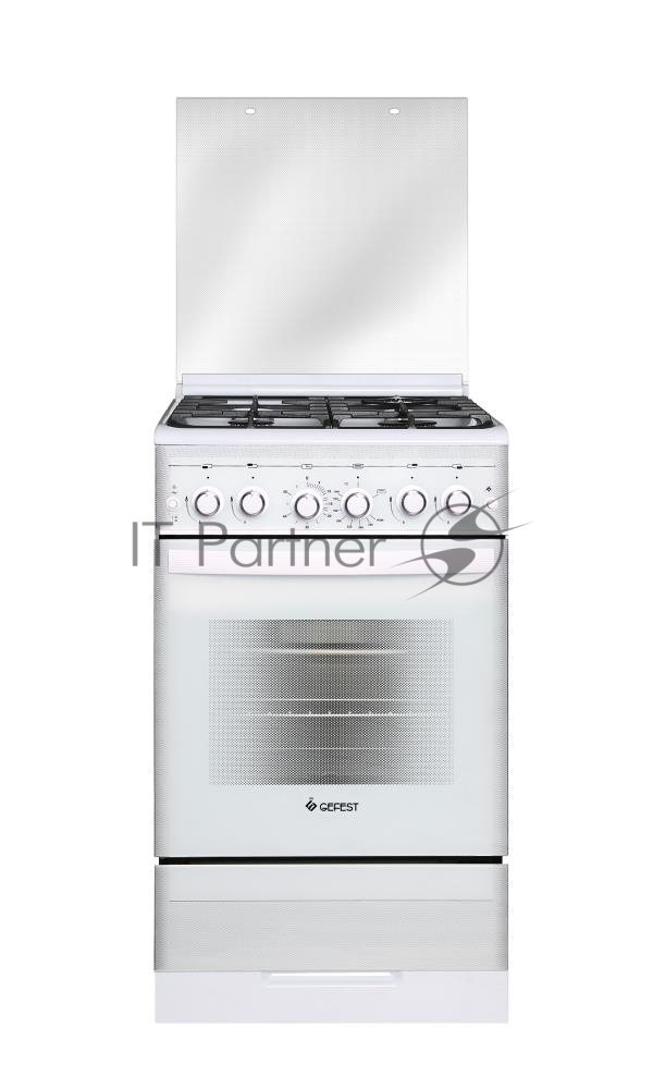 Плита газовая Gefest ПГ 5300-02 0040 белый, конфорок 4 шт, духовка 52 л, 50 см x 85 см x 58.5 см