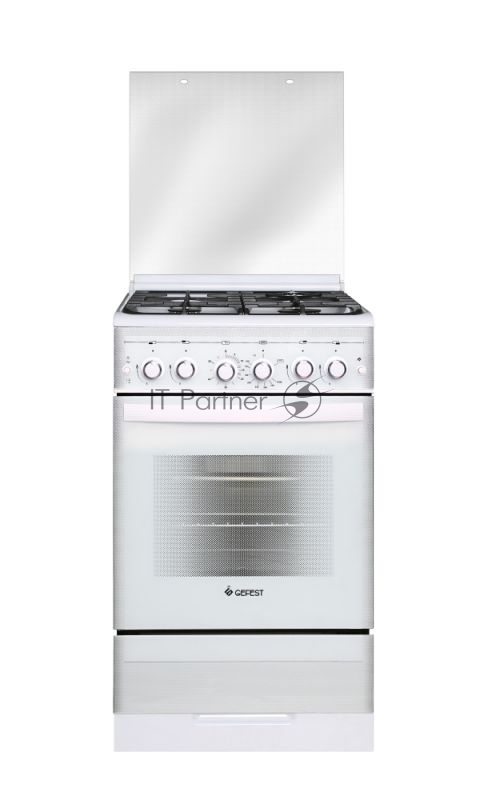 Плита газовая Gefest ПГ 5300-02 0040 белый, конфорок 4 шт, духовка 52 л, 50 см x 85 см x 58.5 см