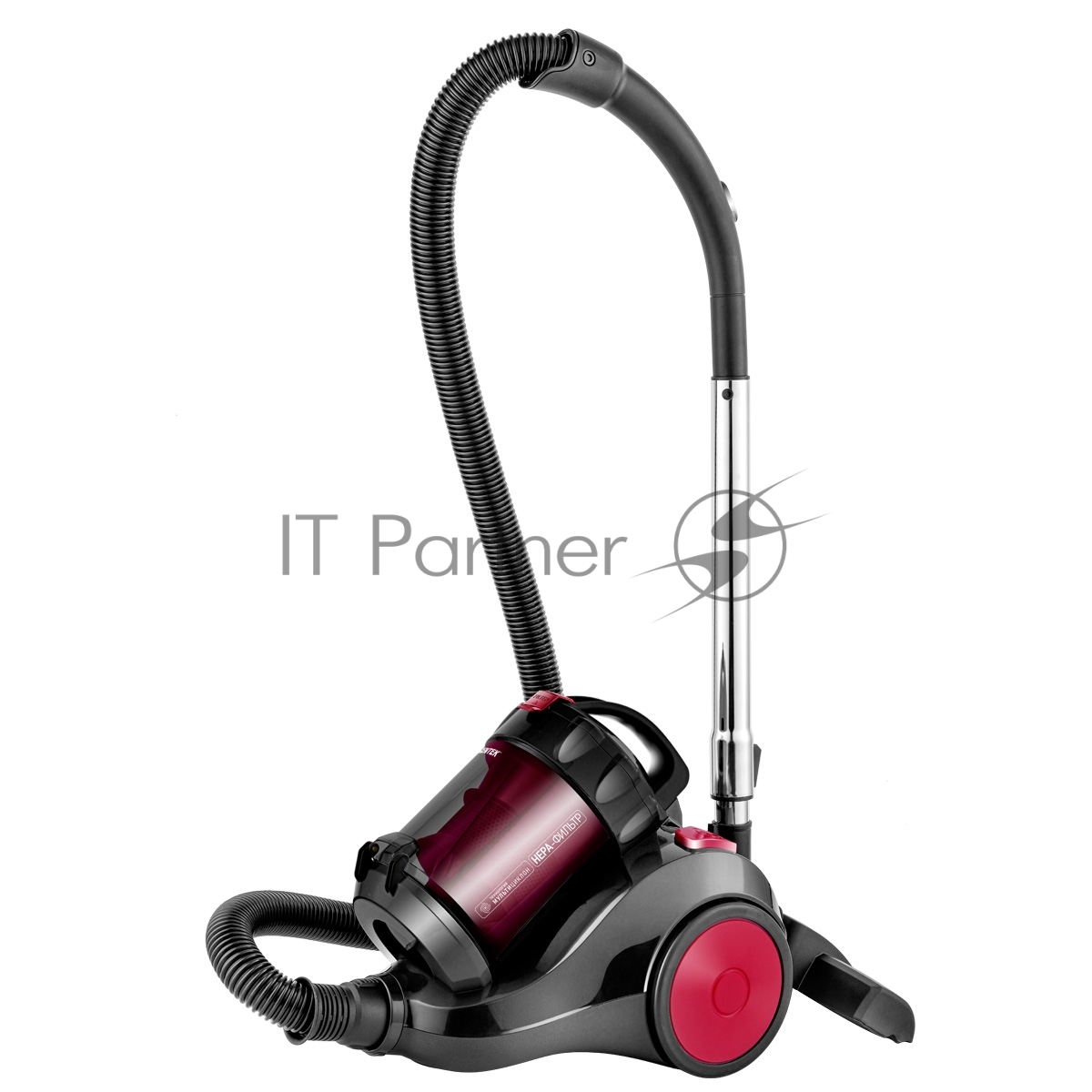 Пылесос Centek CT-2529 красный/черный, 350/2000 Вт, уборка сухая, пылесборник контейнер 2 л