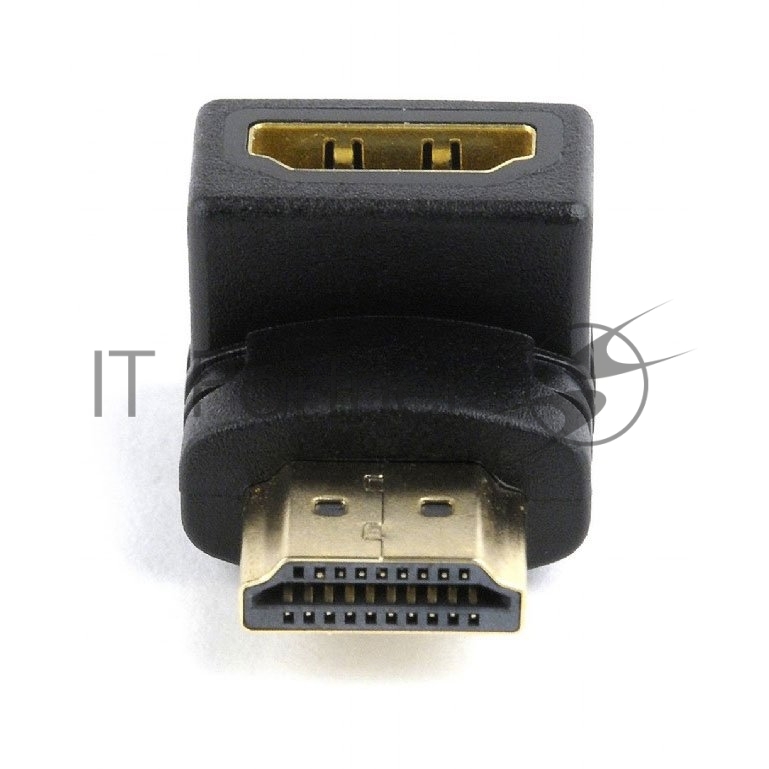 Cablexpert Переходник HDMI-HDMI 19F/19M, угловой  соединитель 90 градусов, золотые разъемы (A-HDMI90-FML)