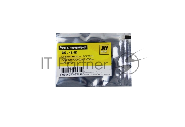 Чип Hi-Black к картриджу Kyocera ECOSYS P3055dn/P3060dn/P3050dn (TK3170), Bk, 15,5K