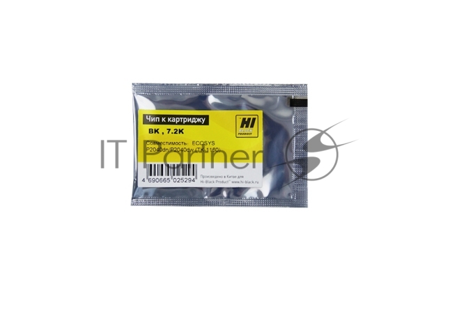 Чип Hi-Black к картриджу Kyocera ECOSYS P2040dn/P2040dw (TK-1160), Bk, 7,2K