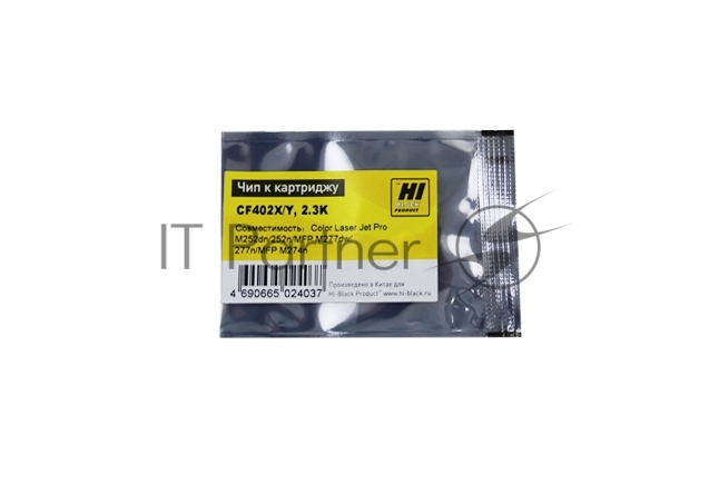 Чип Hi-Black к картриджу HP CLJ Pro M252dw (CF402X) OEM SIZE, Y, 2.3K