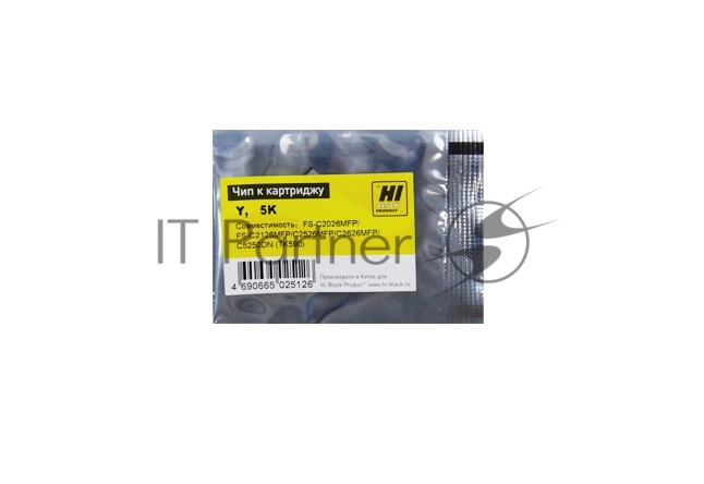 Чип Hi-Black к картриджу Kyocera Mita FS-C2026/C2126MFP/C5250DN, Y, TK-590, 5К