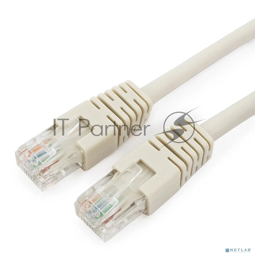 Патч-корд UTP Cablexpert cat.6, 5м, литой, многожильный, серый