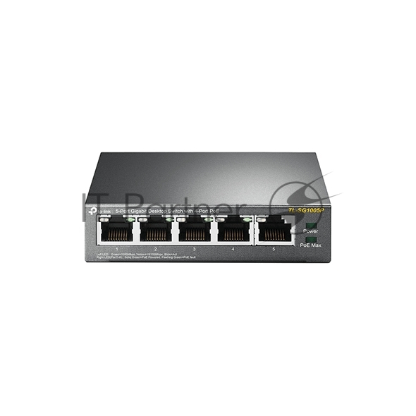 Коммутатор TP-Link SMBTL-SG1005P 5-портовый гигабитный настольный коммутатор с 4 портами PoE SMB 56W