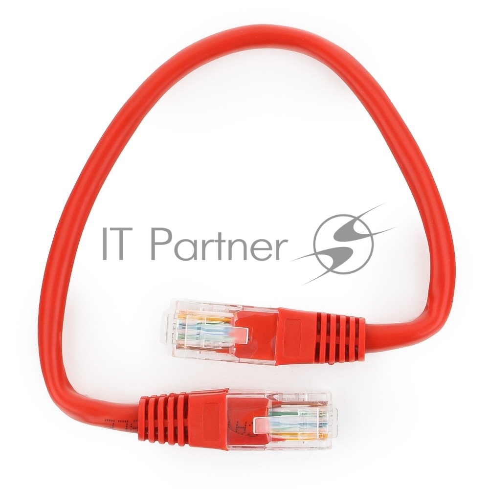 Cablexpert PP12-0.25M/R Патч-корд UTP кат.5e, 0.25м, литой, многожильный (красный)